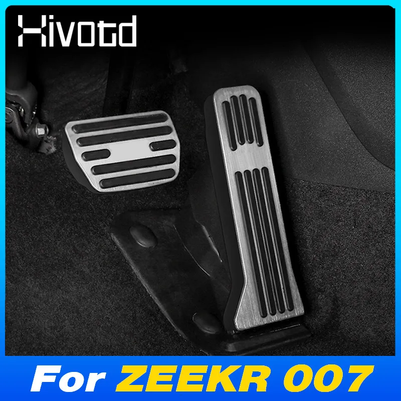 Car Accelerator Foot Pedals Covers Aluminum Alloy Pads Mat Protection Interior Product  Stylings Accessories For ZEEKR 007 2024