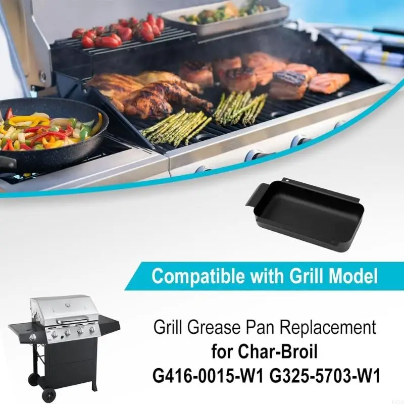 Metal Grease Cup Fit Multiple Barbecue Grills Stainless Steel Grill Grease Pan 0XXB