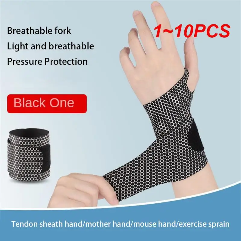 

1~10PCS Thin Wristband Adjustable Quick Recovery Lightweight Design Improve Stability Effective Support Relieve Wrist Pain