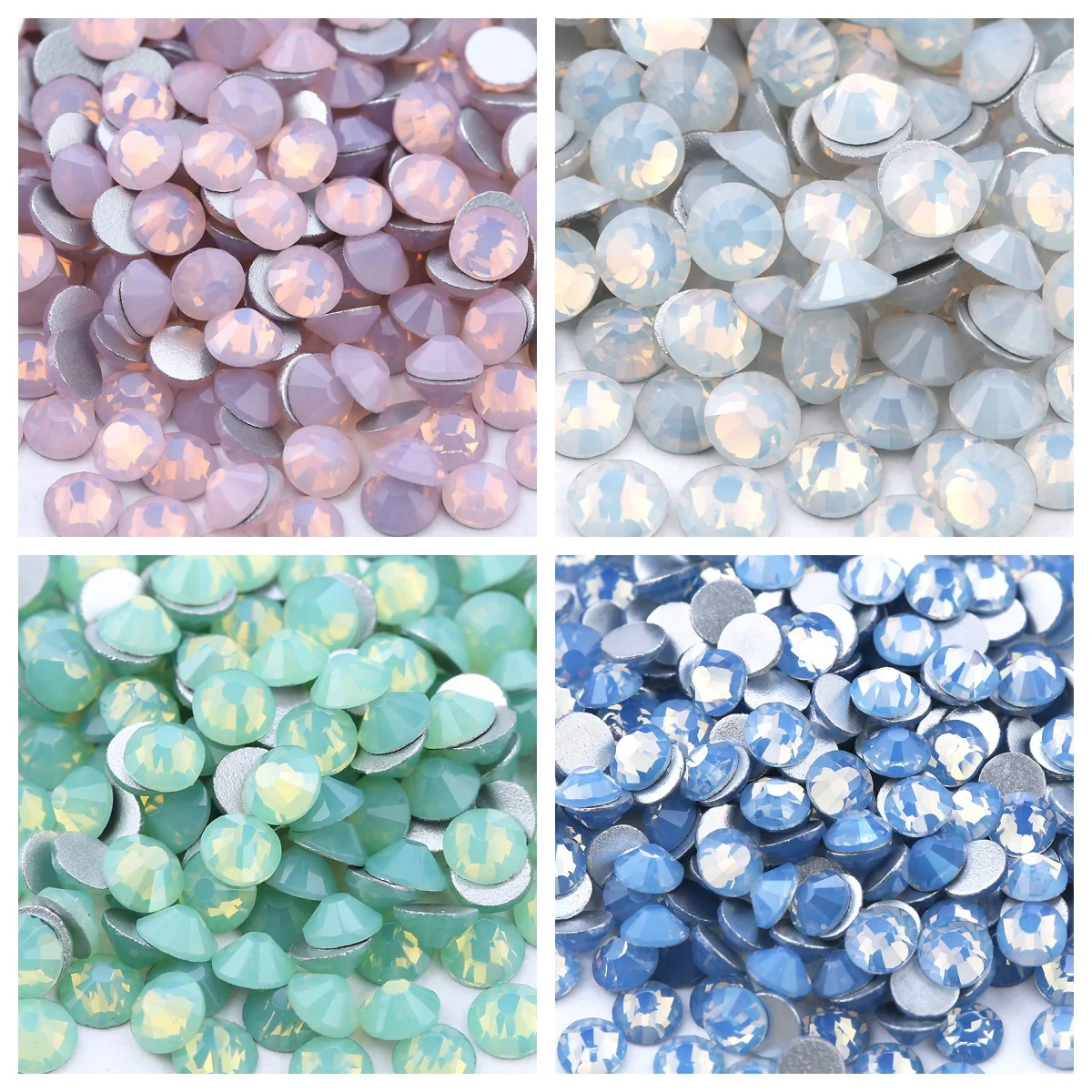 

All Sizes Protein Color Rhinestones Non-Heat Repair Flat Glitter Rhinestones For Nail Art Jewelry Clothing Shoes