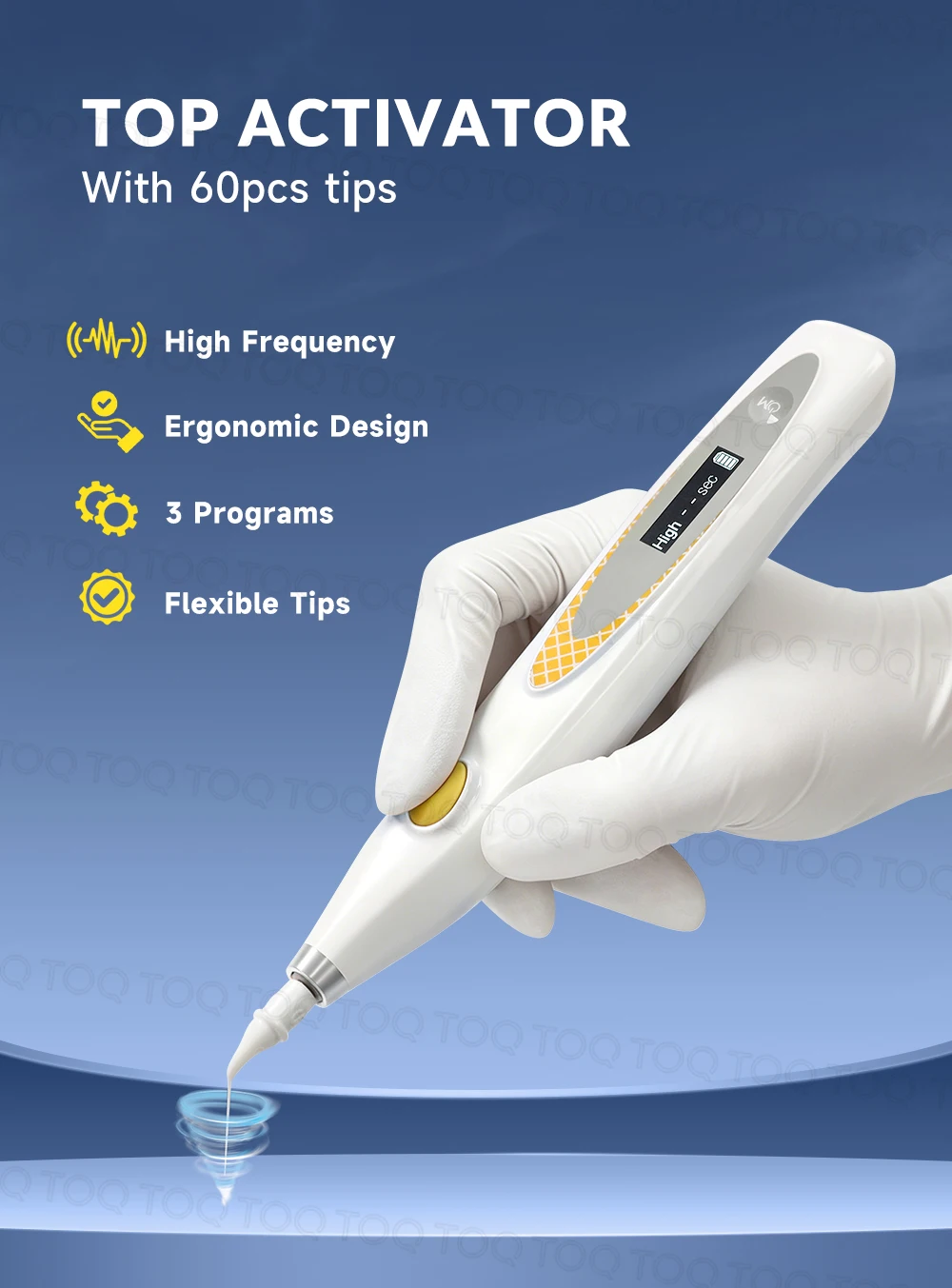 Wireless Dental Endo Activator Sonic Endo Irrigator Activator With 60 Tips Root Canal Cleaning Stain Removal Irrigator Smart