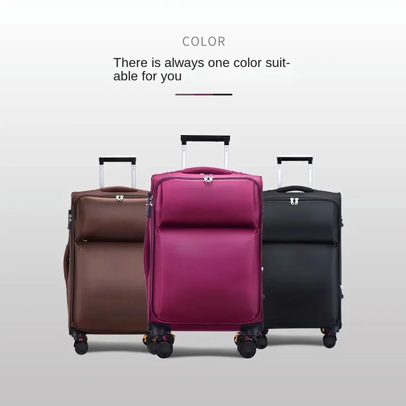 Oxford Cloth Luggage Large Capacity Waterproof Durable Trolley Box Men's Business Suitcase Expansion 20 Inch Boarding Code Box