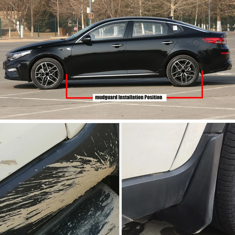 TONLINKER Car Mudguard For Kia Optima JF Restyling 2018 2019 2020 Mudguards Splash Guards Front Rear Fender Mudflaps Accessories