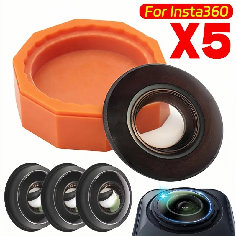 

Новая защита объектива премиум-класса для Insta360 X5, липкая защита объектива, защитная крышка, сменное HD-стекло против царапин для Insta360 X5
