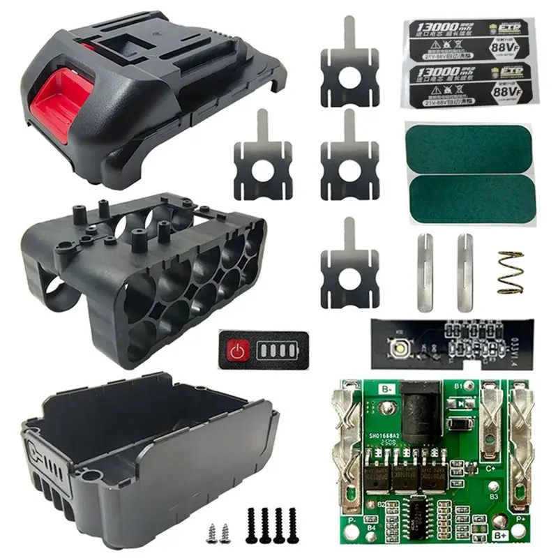 2X 18650 Li-Ion Battery Storage Box Case PCB BMS Protection Circuit Board For Makita For Lomvum Zhipu Hongsong Jingmi-A32R