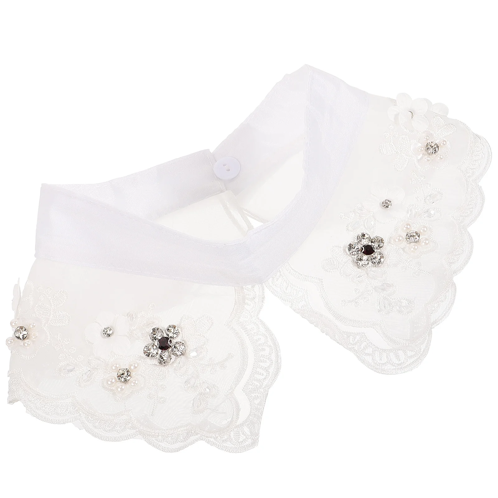 

Women Fake Collar Detachable Lace Cotton Shirt Collar Attachment Breathable Soft Comfortable Blouse Decoration Party Wedding