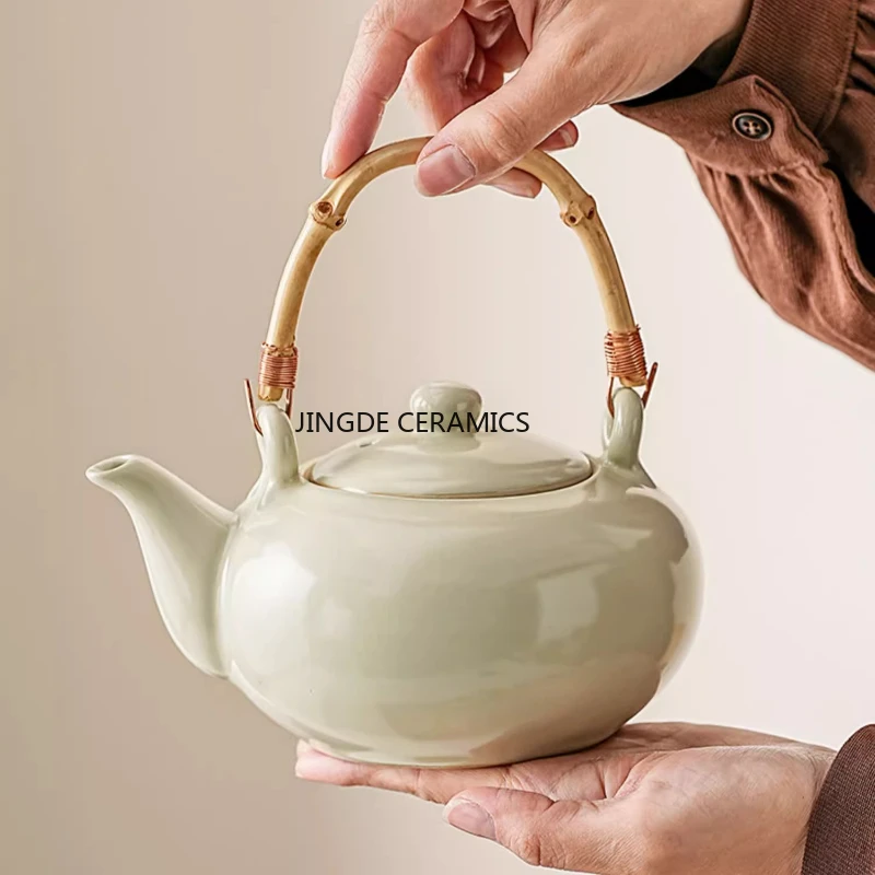 

Керамический офисный баллончик, домашний набор для приготовления чая, керамический чайный сервиз кунг-фу, аксессуары для чайной церемонии, 2/4 шт., чашки + 1 шт., наборы чайных посуды