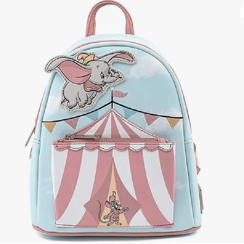 

Disney Cartoon Anime Dumbo Leisure Travel Schoolbag Kawaii Fashion Students Backpack Portable Simplicity Girls Birthday Gifts