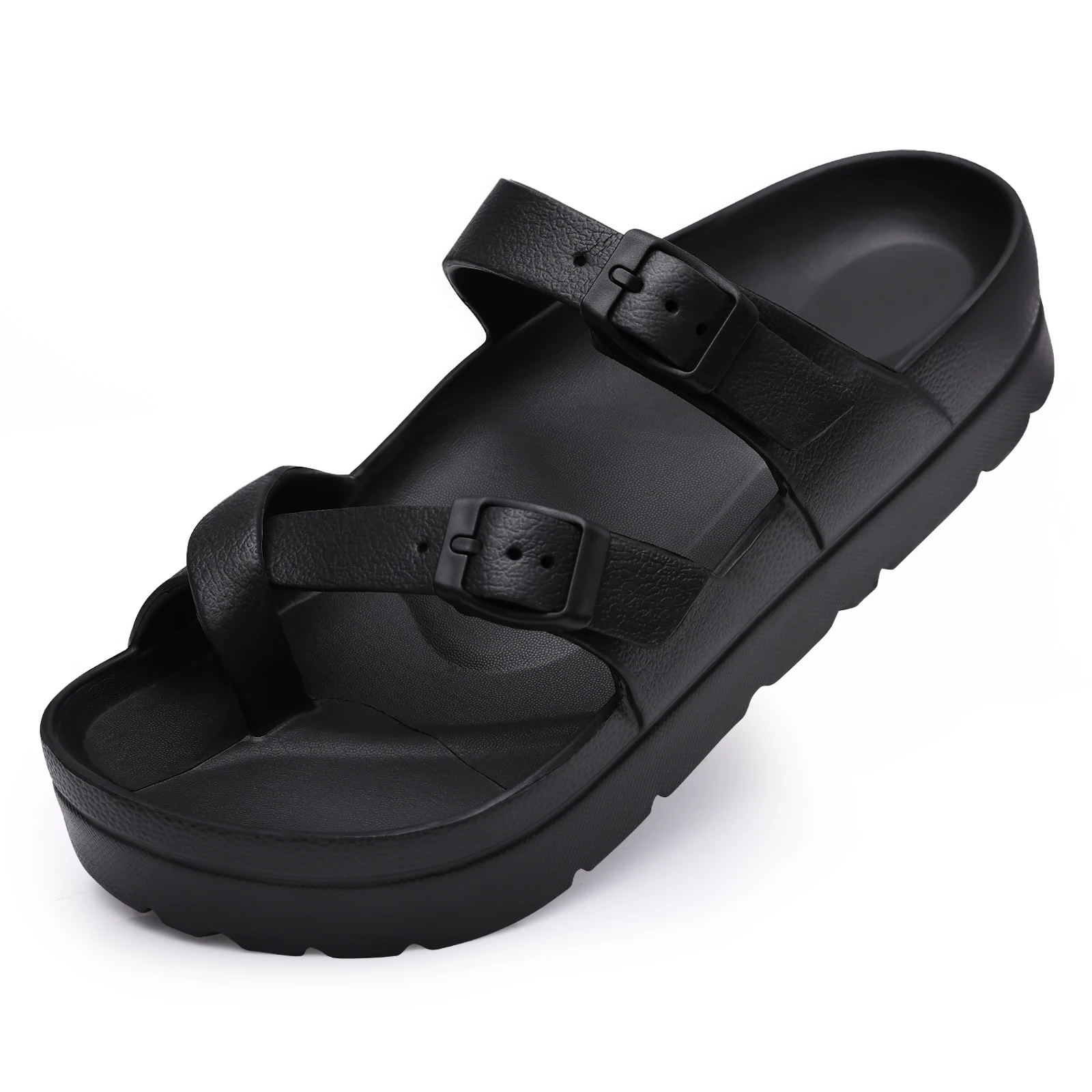 Comwarm Orthopädische Damen-Sandalen mit Verstellbarer Schnalle Rutschfeste Modische Slides Weiche Sohle Strandpantoffeln mit Gewölbeunterstützung – Detail 32