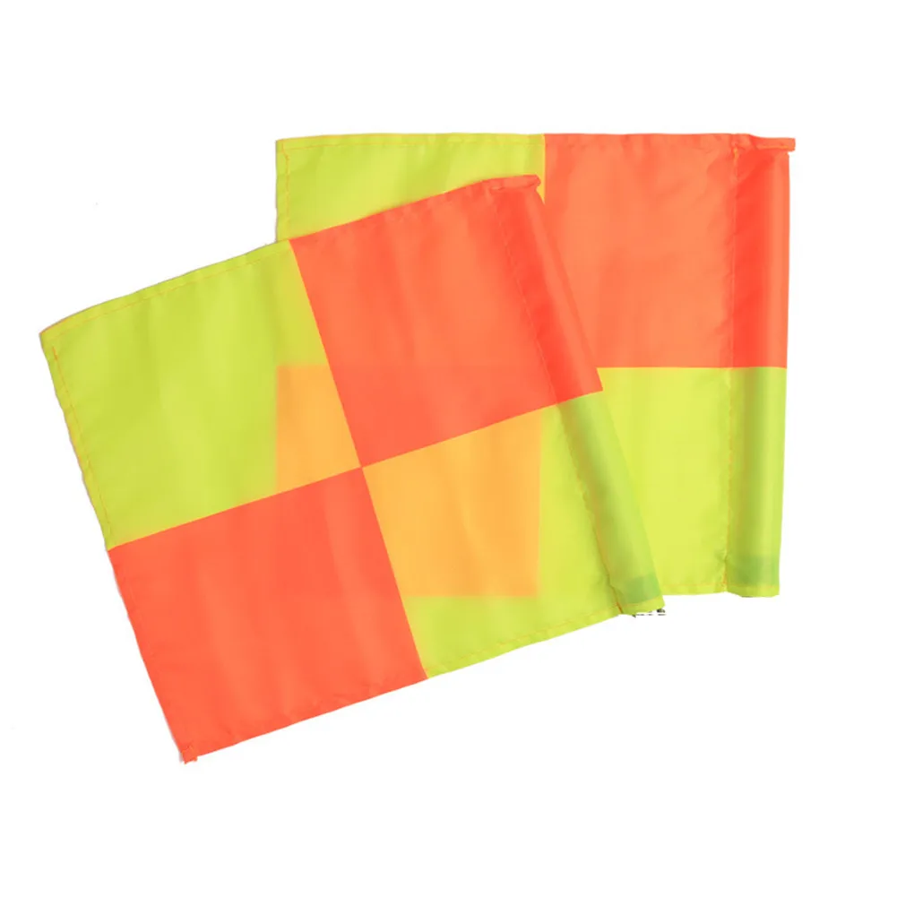 1 Pc Soccer Referee Flag For Fair Play Sports Match Football Rugby Hockey Training Linesman Flags Dropship