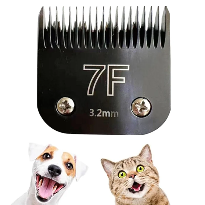 BAAG-For Wahl KM 10 For Andis AG/AGC/SMC/Oster A5/Classic 76 동물용 클리퍼 7F 3.2Mm 프로 탈착식 블레이드 교체 부품