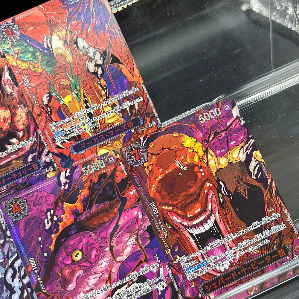 5 قطعة/المجموعة أنيمي OPCG جمع بطاقة سانت شيبرد جو بيتر OP13-084 Alt الفن الأحمر تحمل على إرادته OP13-091 OP13-080 الهدايا لعبة