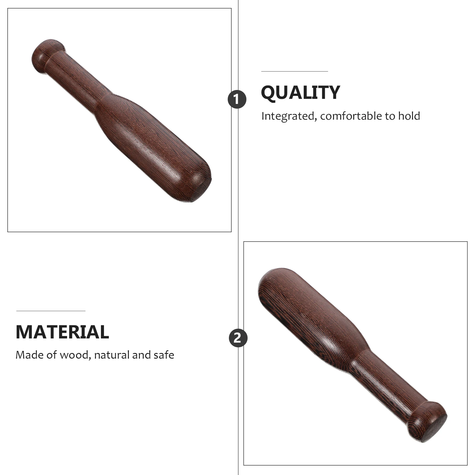 

Chicken Wing Wooden Garlic Hammer Manual Chopper Crusher Food Masher Pestle for Kitchen Smooth Surface Ergonomic Design