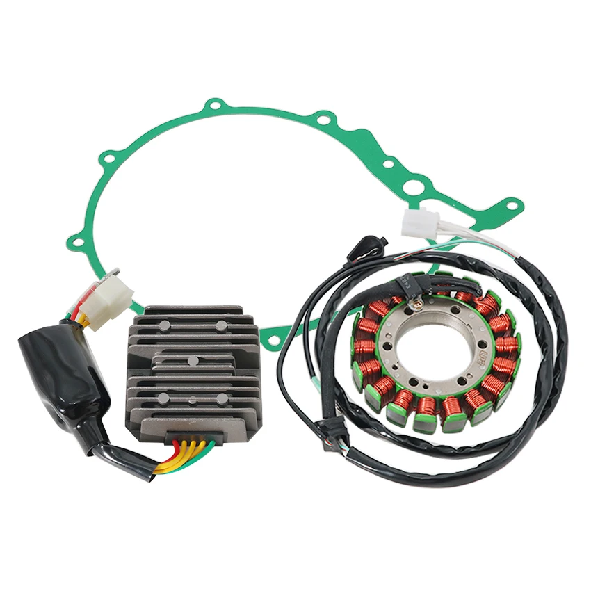 Motorcycle Regulator Rectifier+Ignition Stator Coil+Cover Gasket For Honda SLR650 FMX650 FX650 Vigor 650 OEM:31120-MAK-004