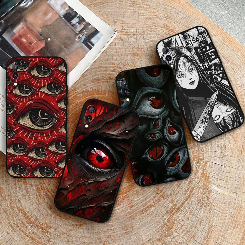 Spooky Scary Red Eye Face Case For VIVO Y97 Y93 Y91 Y91C Y85 Y83 Y81 Y79 Y78 Y77 Y76S Y75 Y72 Y71 Y69 Y67 Y66 Y55S Y55 Y53 Cover