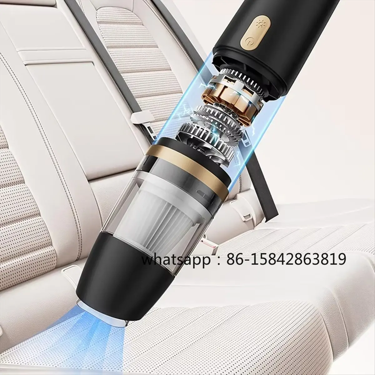 Rechargeable Handheld Vacuum Cleaner,Portable, Wireless, Dual-Purpose for Car and Home,Large Suction Force Dust Catcher