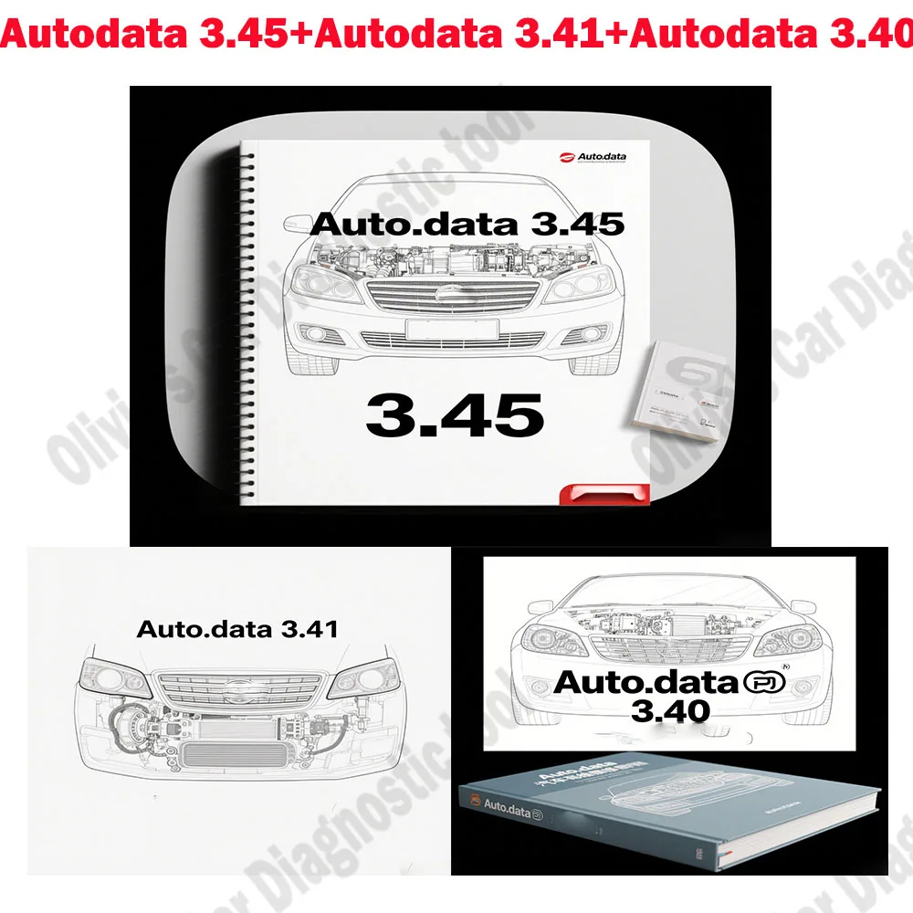 جديد Autodata 3.45/3.41/3.40 obd2 الماسح الضوئي برنامج تشخيص إصلاح السيارات ملحقات السيارة متعدد اللغات مخطط الأسلاك البيانات #1