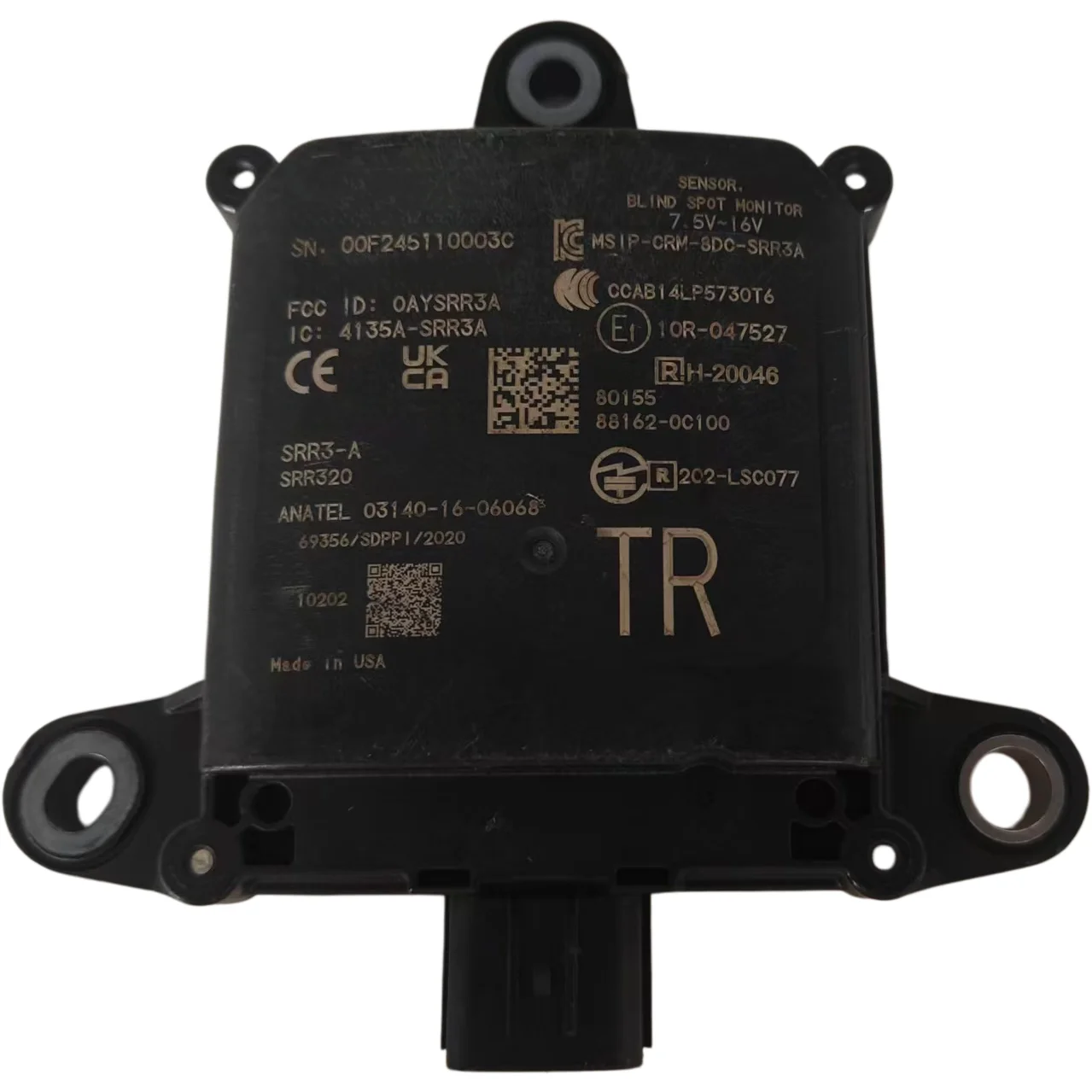 

88162-0C100 rear blind spot monitoring radar sensor for 2022-2025 Toyota Tundra 881620C100