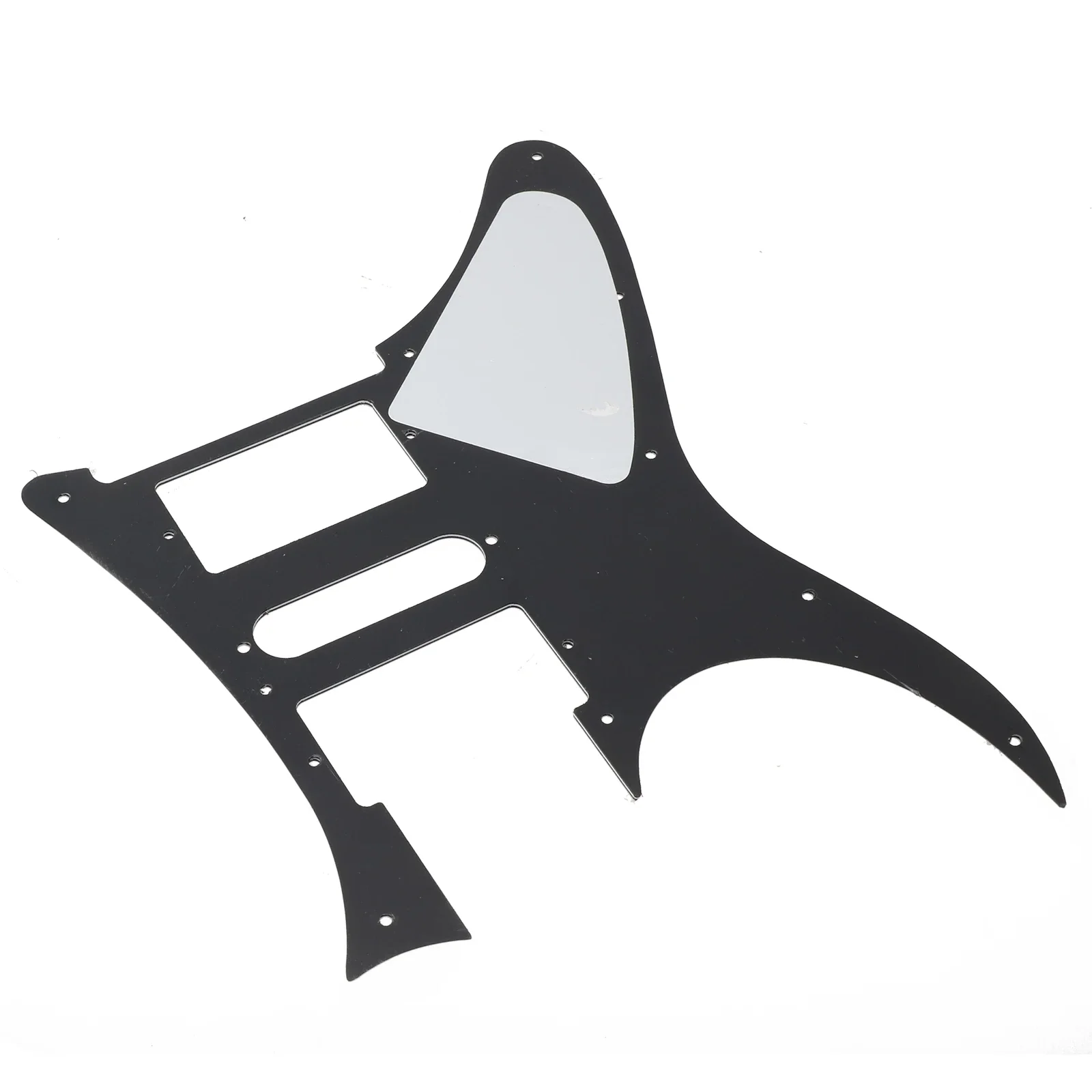 HSH Guitar Pickguard Electric Humbucker Replacement Scratch Plate White/Black 10 Holes 290x215 7mm Ibanez RG250 Style