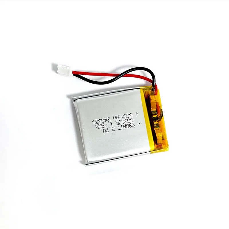 503035 3.7V 500mAh Lithium‑Polymer Battery 10PCS Rechargeable Li‑Po for Bluetooth Audio GPS Dash Cam Driving Recorder Replacemen
