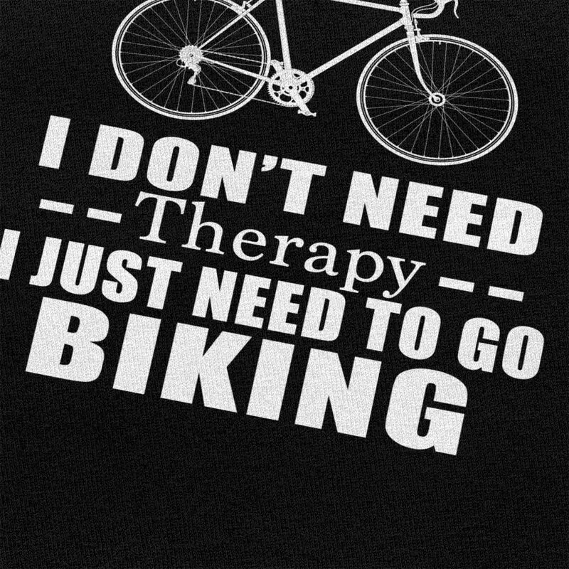 私は治療を必要としません、ただ自転車に乗る必要があるだけです Tシャツ メンズ 半袖服 夏スタイル ルーズフィット 綿 100% カミセタス