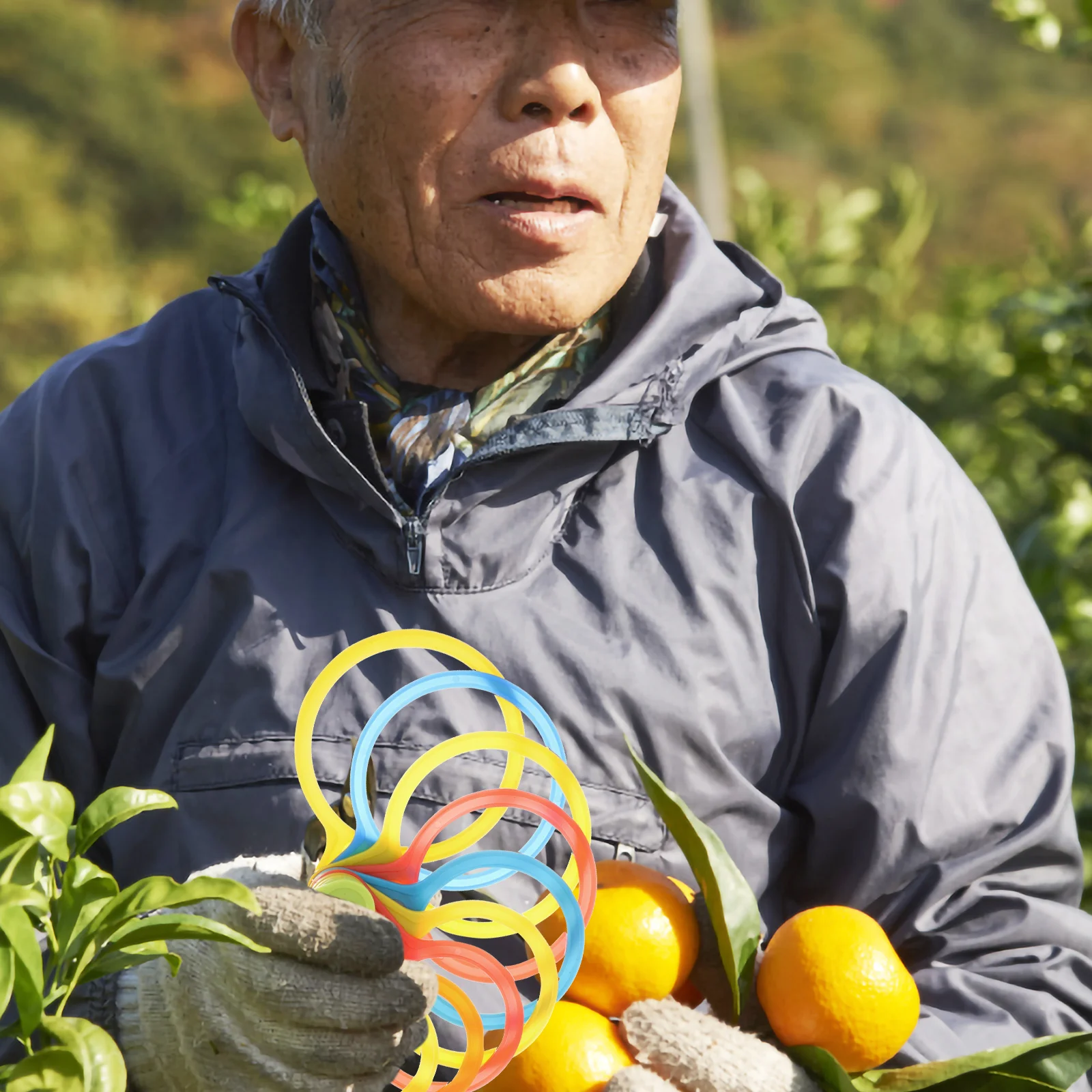 Círculo de clasificación vueltas de medición de plástico calibre de 30 90mm de diámetro herramienta de medición de frutas diámetro de frutas medición mercado agrícola