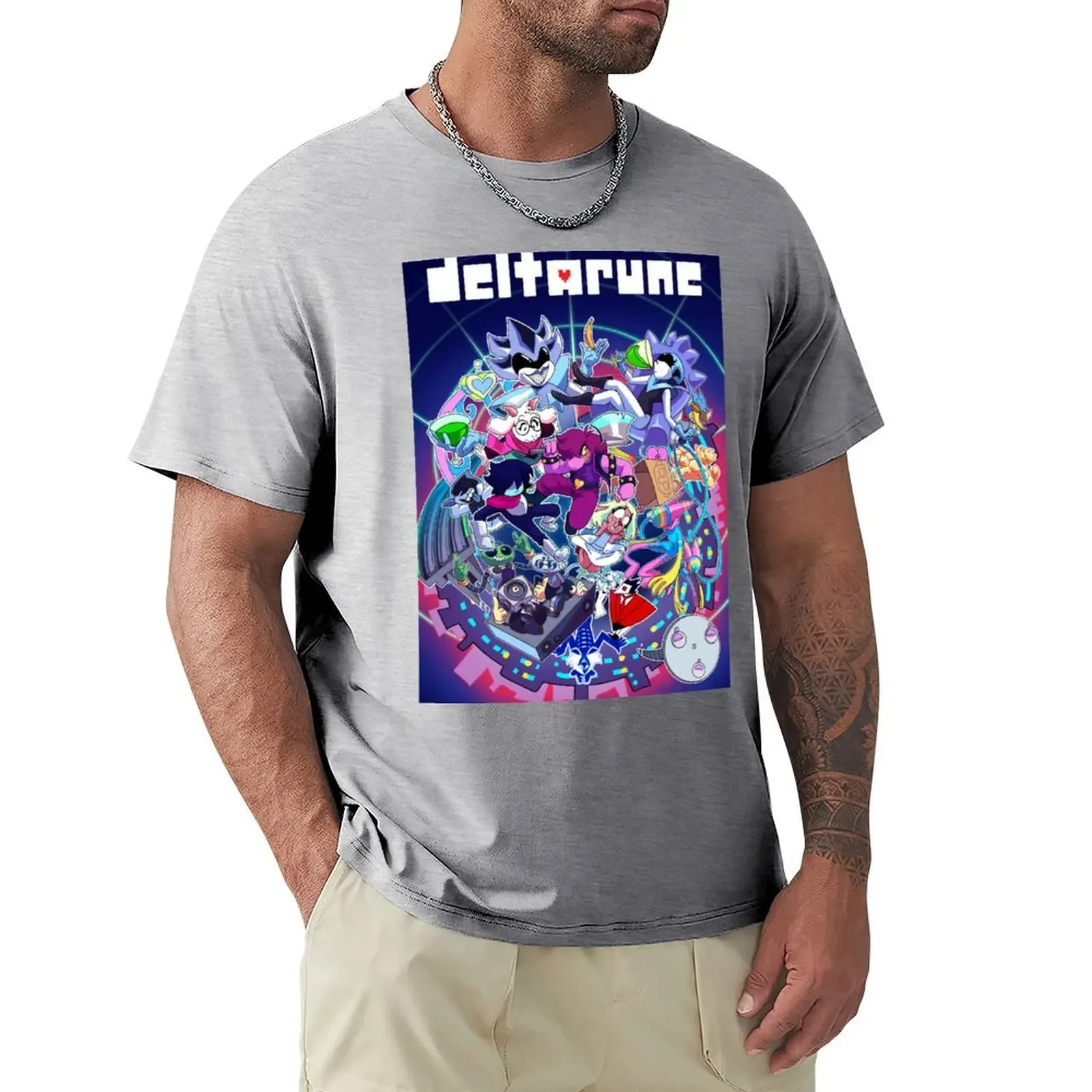 DELTARUNE chapter 2 T-shirt summer top customs design your own Short sleeve tee men