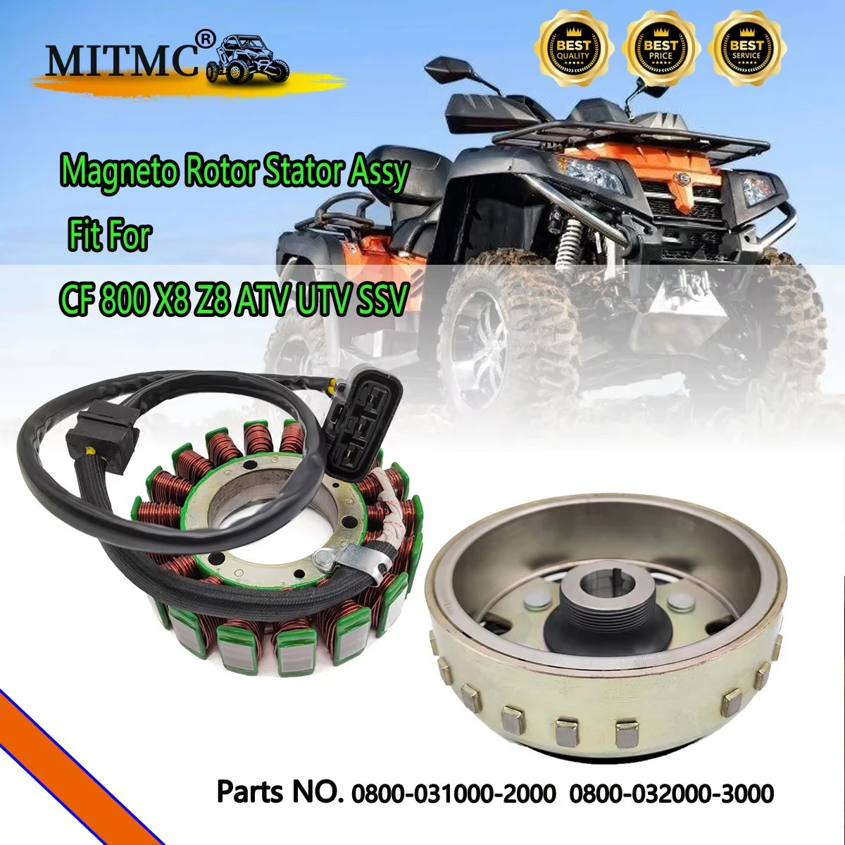 

Magneto Rotor Stator Assy For CF800 CForce 800 X8 800XC 850 X8H.O. ATV UTV SSV 0800-031000-2000 0800-032000-3000