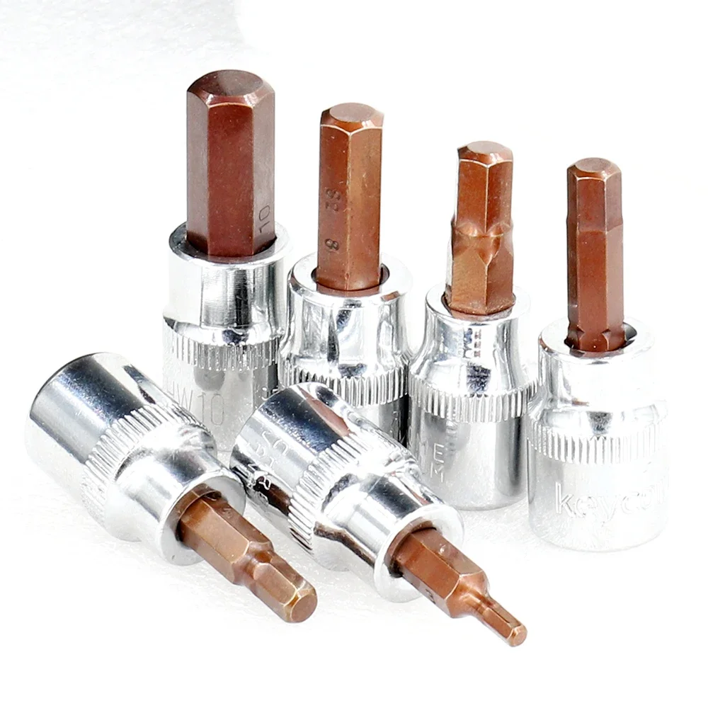 1 pieza de herramientas de punta de destornillador Torx de 3/8 pulgadas y 10mm T10 T15 T20 T30 T40 T45 T50 T55 T60