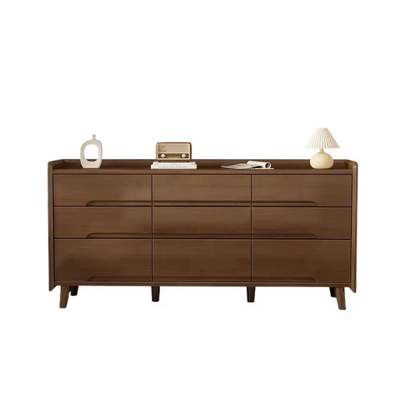 

All solid wood bedroom chest storage cabinet, master bedroom, nine chest cabinets at the end of the bed, living room locker