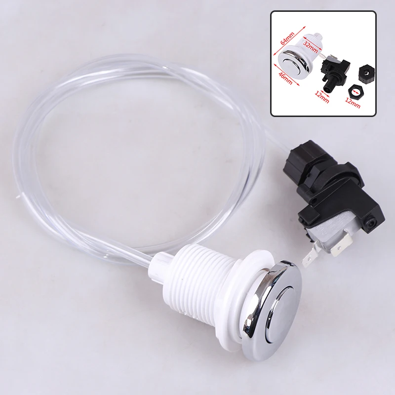 {#} 16A On Off Push Air Button Switch Jet Tool Set Pneumatic Air Pressure Switch Knob Bath Spa Tubing Kits For Home Tool