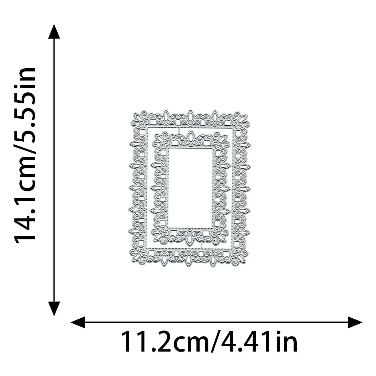Square Lace Metal Cutting Dies Hollow out Scrapbooking For wedding Card Making DIY Embossing Cuts New Craft Pattern
