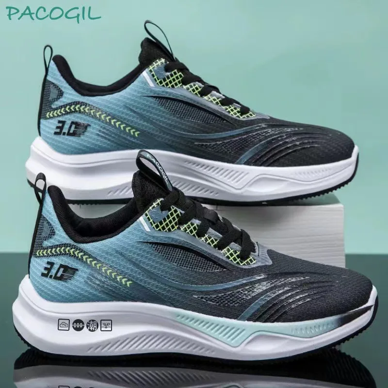 

2025 New Ultra-light Running Shoes Comfortable Soft-soled Shock-absorbing Sneakers Summer Breathable All-match Men Casual Shoes