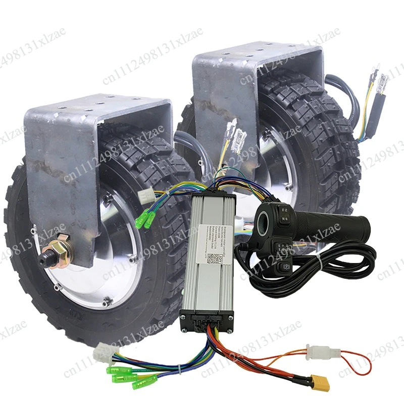 Low-Speed High Torque 8-Inch DC Hub Motor - Brushless Tooth Design for Electric Food Cart & Track Trailer