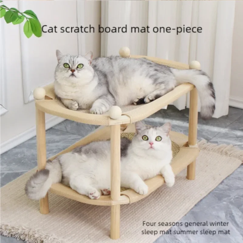 

Двухслойная когтеточка для кошек, удобная износостойкая лежанка-гнездо для котят и кошек, подарок на день рождения