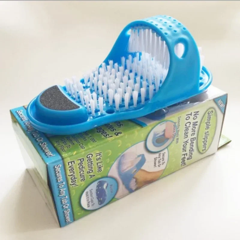 Douche Voet Scrubber Massager Cleaner Spa Exfoliërende Wasmachine Was Slipper Gereedschap Badkamer Bad Voetborstels Verwijderen Dode Huid 1Pc