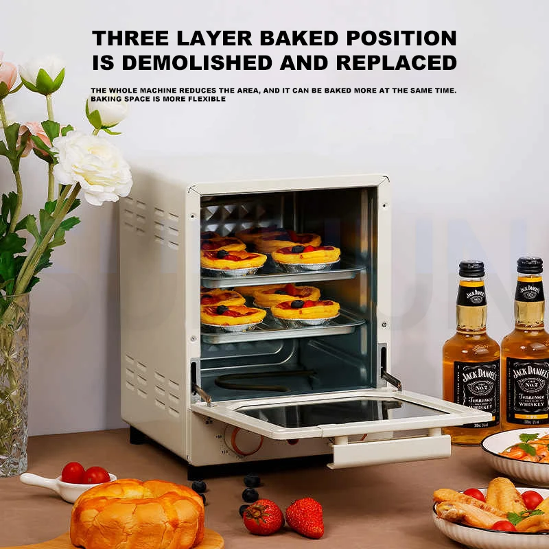 

Electric Oven Visual Window Household Oven Microwave Oven All-in-one Machine Cake Bread Chicken Wings Oven Adjustable Temperatur