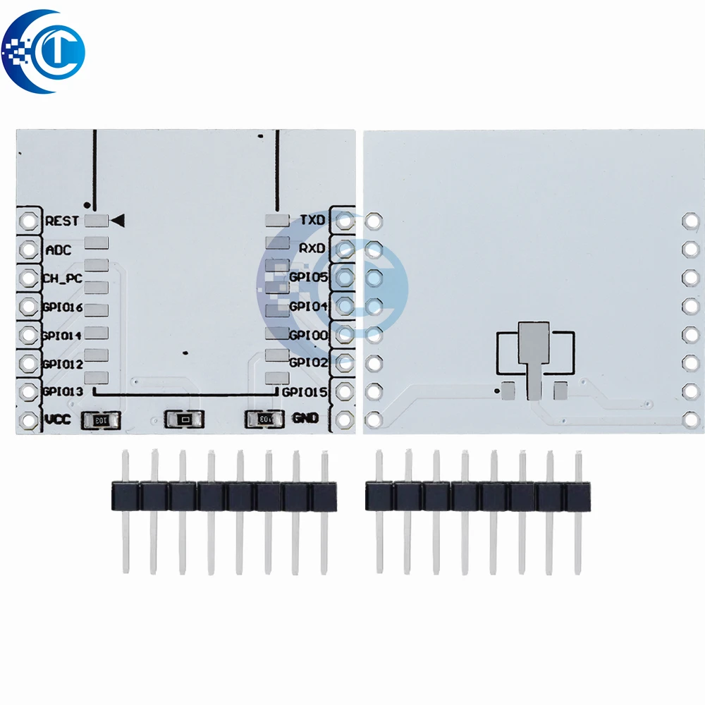 Carte adaptateur série ESP8266 – Compatible avec les modules WiFi ESP-07/08/12E (interface UART)