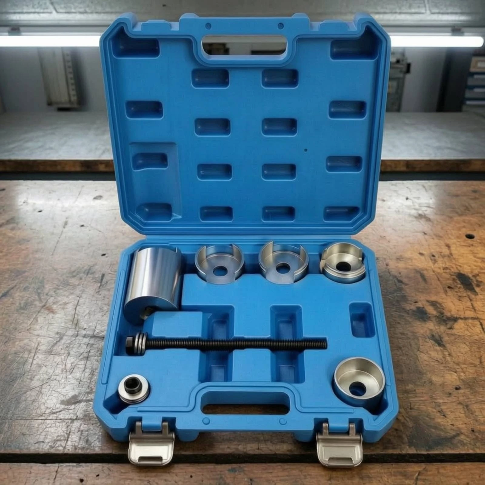 Ball Joint Press with Carrying Case Forged Steel Ball Joint Removal Tool Bushing Tool Kit Heat Treated for Mechanics, Car Repair view 4
