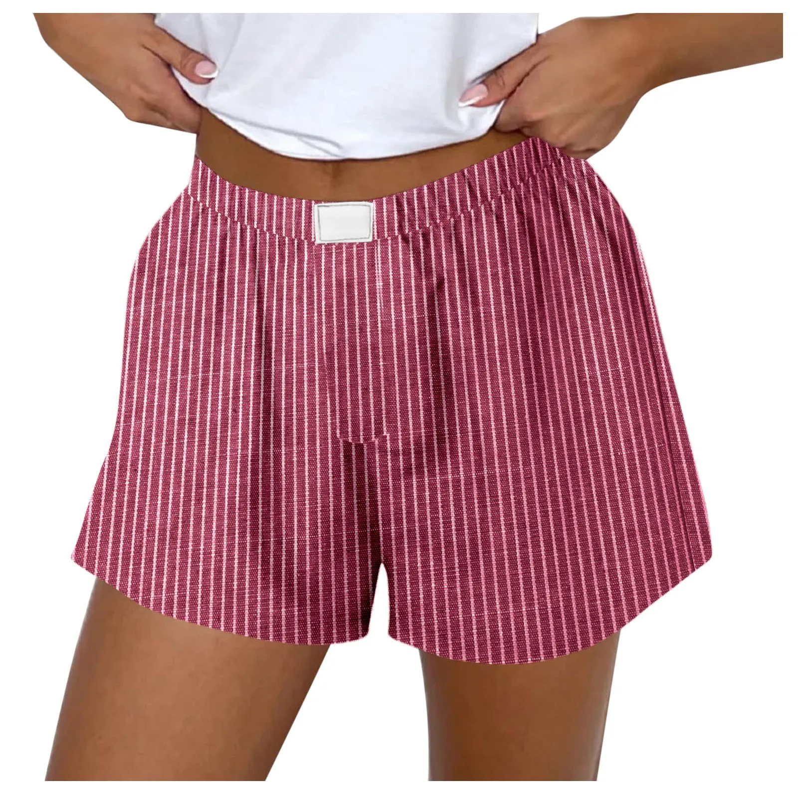 

Women'S Cute Pajamas Short Pants Y2k Aesthetic Plaid Shorts Lounge Sleep Bottoms Elastic Waist Button Casual Baggy Sweatshorts