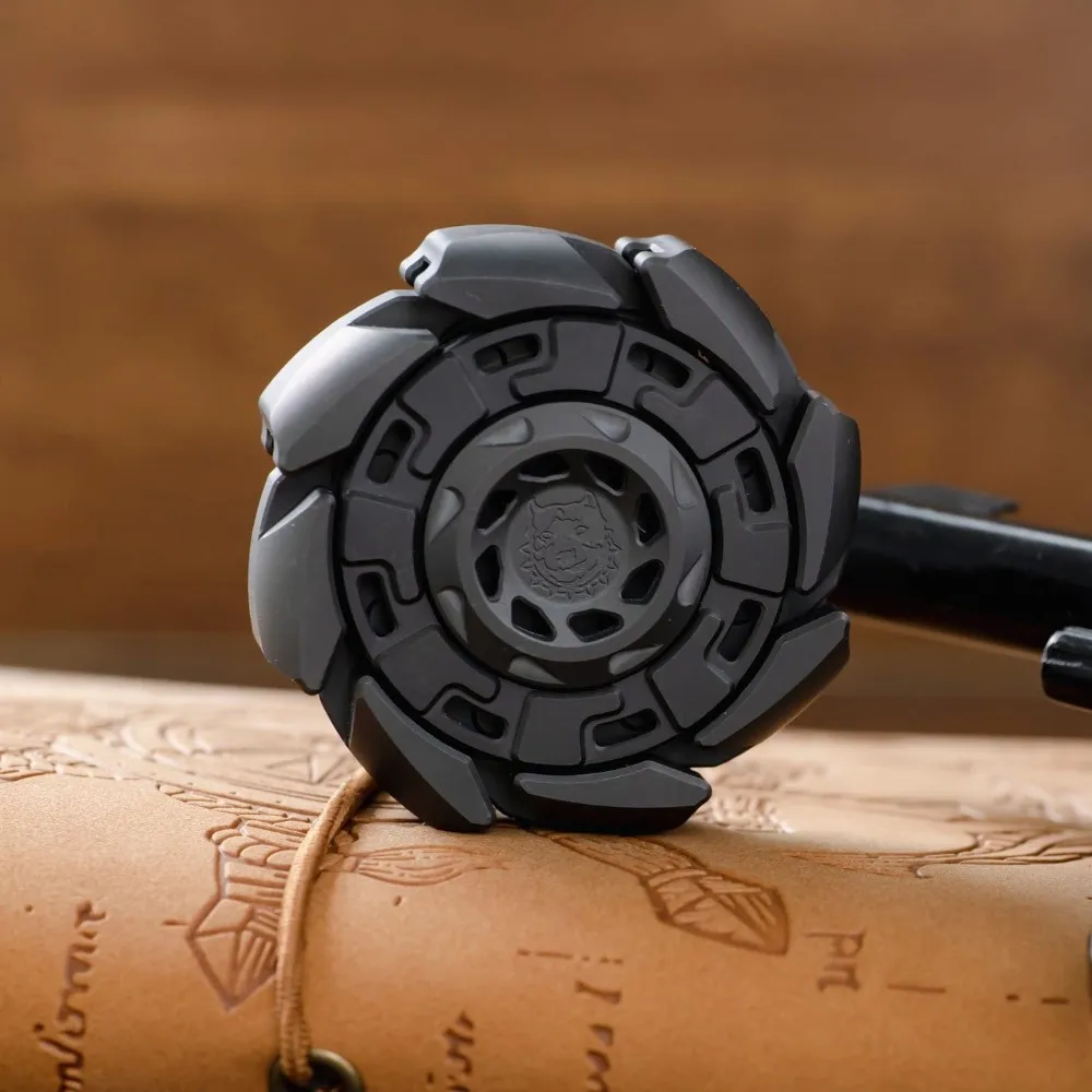 KTS EDC Fidget Spinner à huit pales, jouets pour adultes, Fidget Spinner en zircone, gyroscope à ongles ouverts, Gadgets de soulagement de l'anxiété