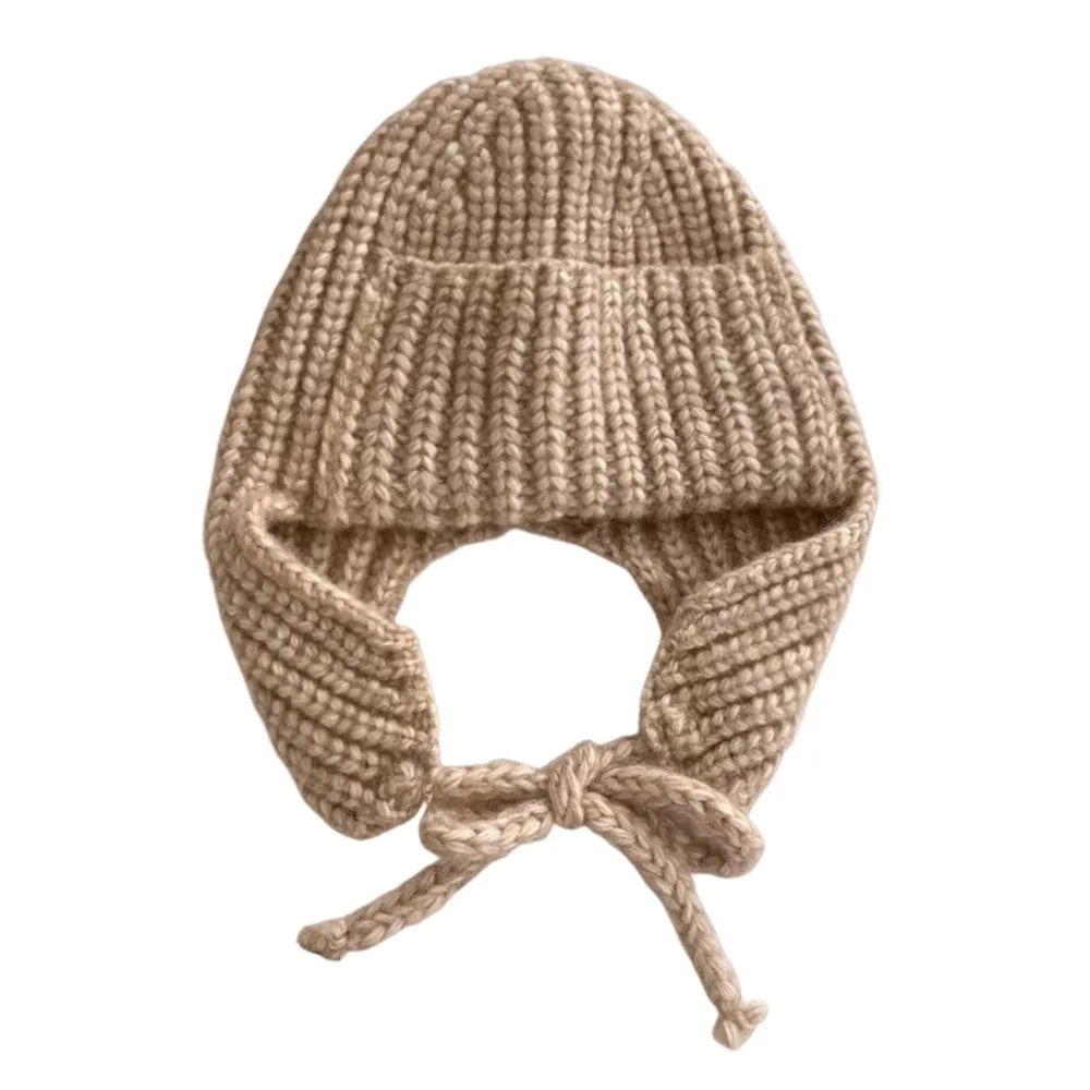 

Beanies Thickened Knitted Hat Soft Fleece Lining Warm Beanie Cap Super Soft Fashion Ear Protection Bonnet Cold Weather