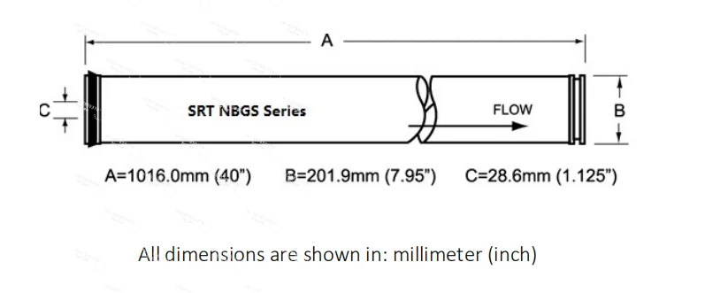 Factory Price Fast Flow Reverse Osmosis Equipment Parts NSF Certified Bw 4040 Ro Membrane