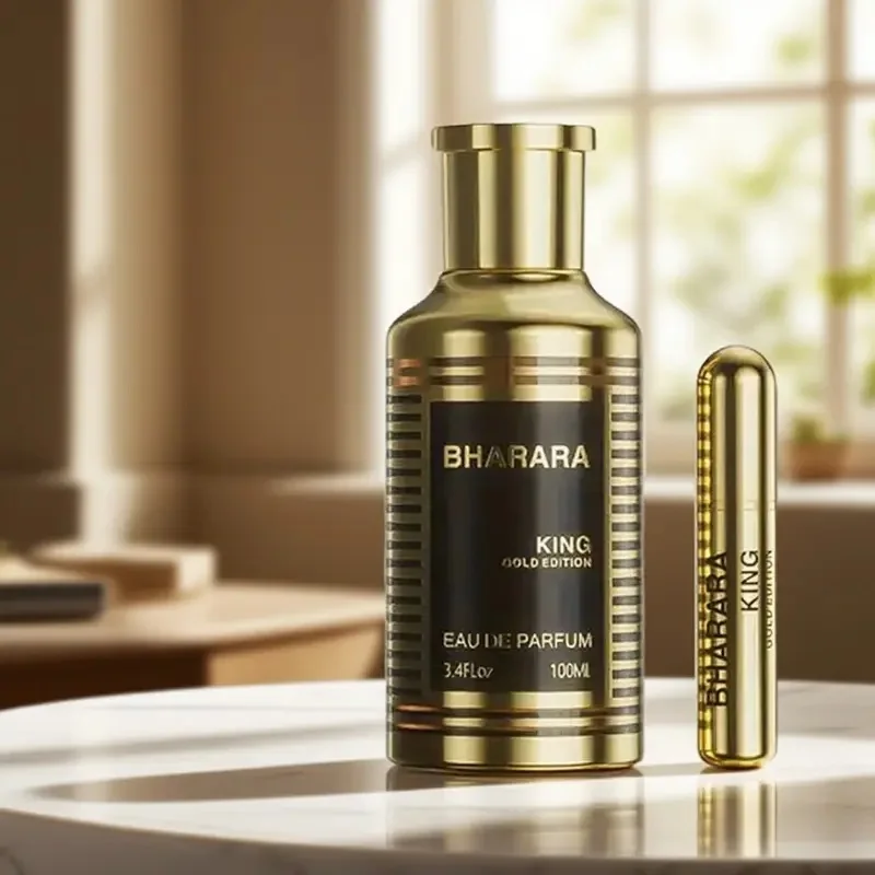 Colonia para hombre HARARA KING Golden EDITION: aroma de cítricos y coco de larga duración