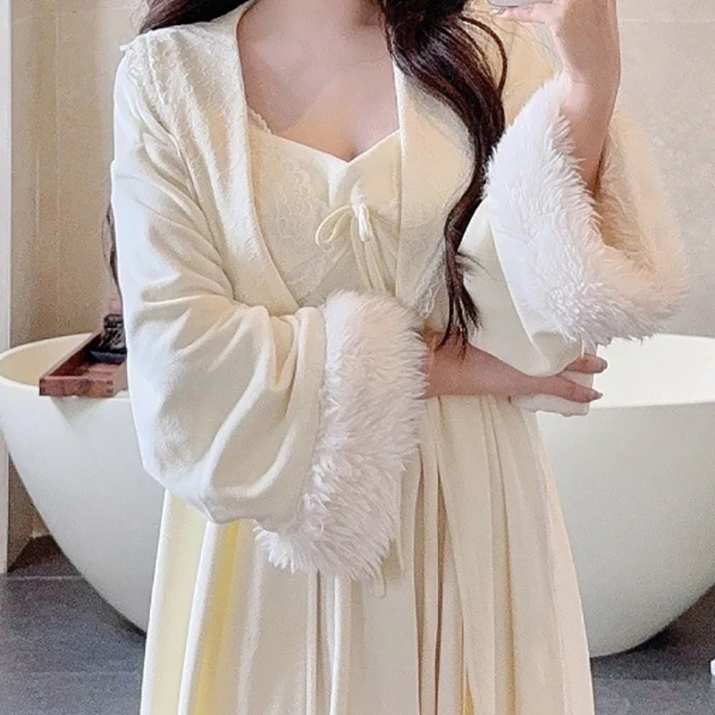 vestaglia-sexy-camicia-da-notte-pigiama-da-donna-nuovo-stile-abbigliamento-da-casa-set-due-pezzi-velluto-a-doppio-lato-caldo-autunno-inverno-con-imbottitura-sul-petto