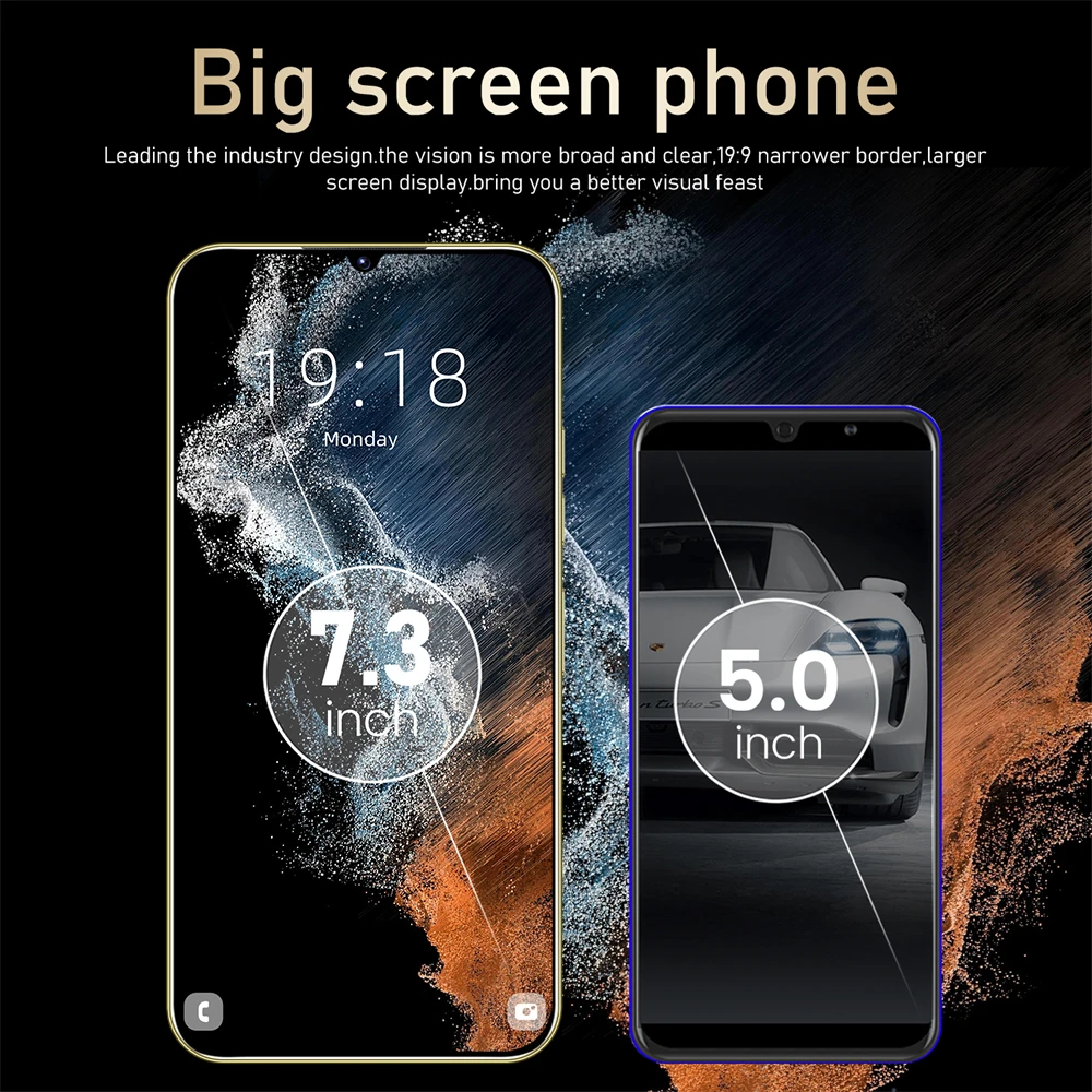 S24 Ultra Mobile Phones 7.3 HD Screen SmartPhone Original 22GB+2TB 4G 5G Dual Sim Celulares Android Unlocked 8000mAh S23 Ultra