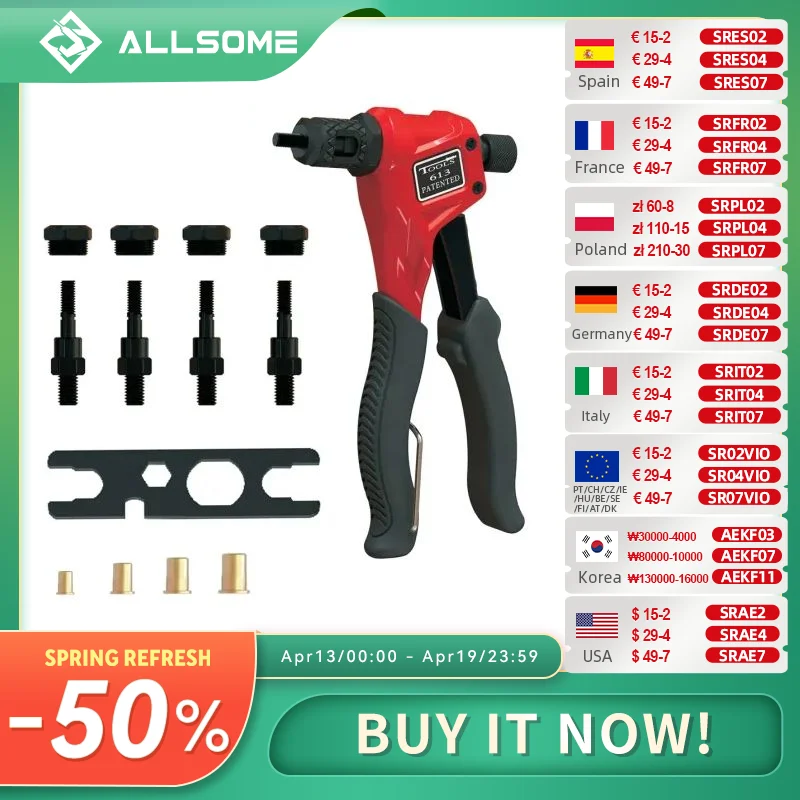 allsome-hand-rivet-nut-kit-with-4-pcs-mandrels-m3-m4-m5-m6-easily-handling-riveting-rivet-gun-kit-w-metric-nose-pieces