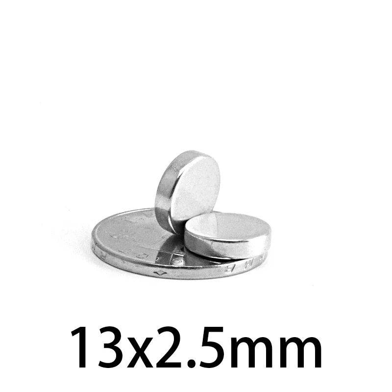 13x2.5mm Round Powerful Magnetic Magnet 13x2.5 Strong Disc Magnets For Fridge DIY Building Scientific Craft Education 13*2.5
