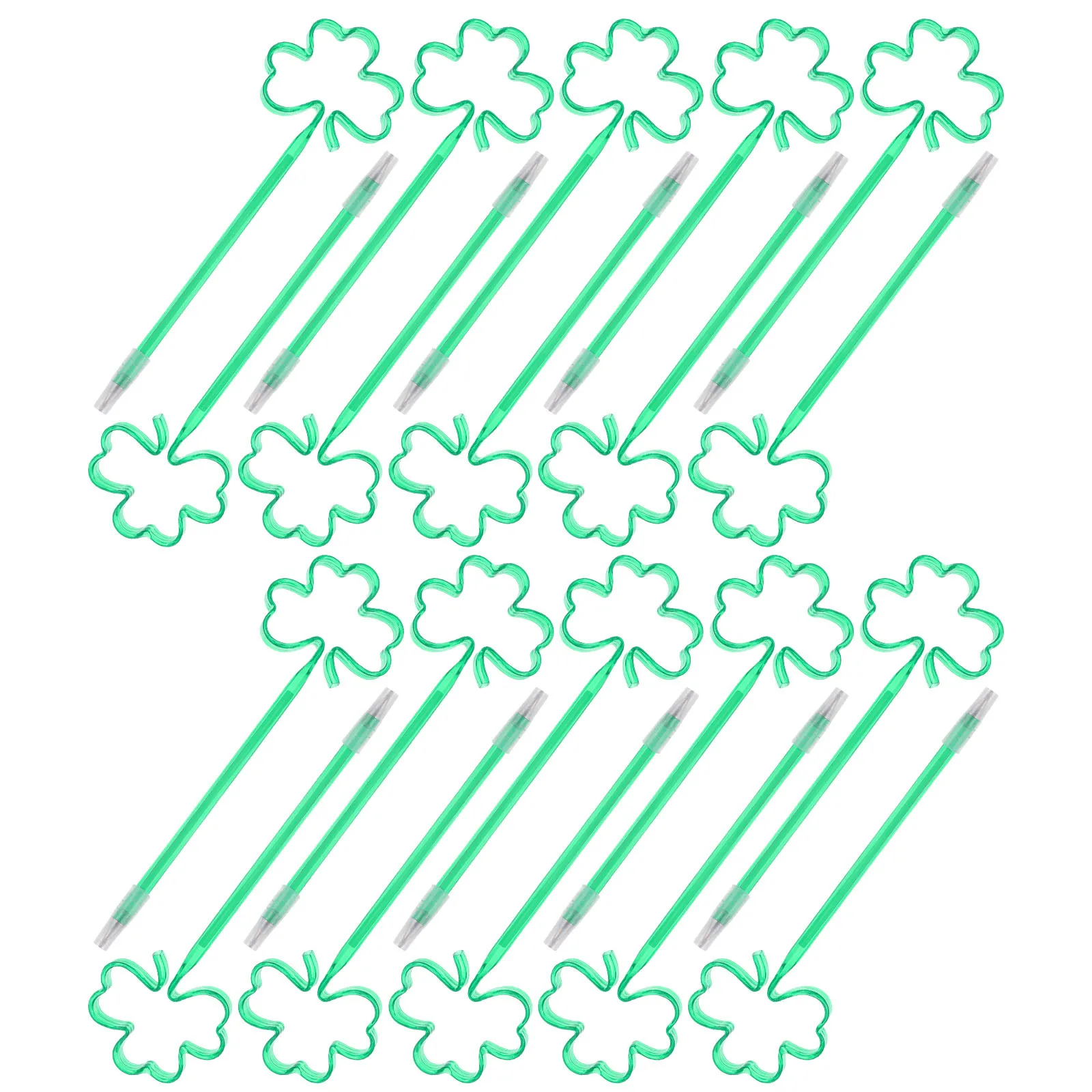 

20Pcs Decorative Clover Ballpoint Pens Smooth Writing Flower Pen for Students Office School Novelty Realistic Clover Pens