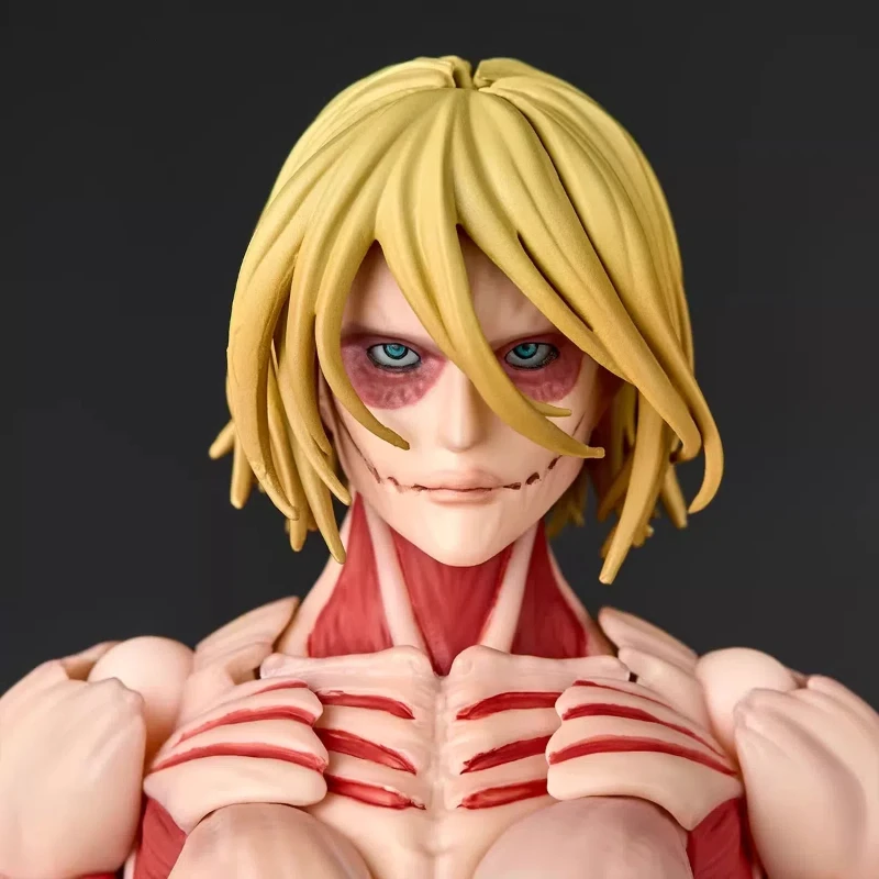 本物の進撃の巨人素晴らしい山口スタイルの巨人アニーアクションフィギュアアニメ周辺玩具コレクタブルモデル装飾ギフト